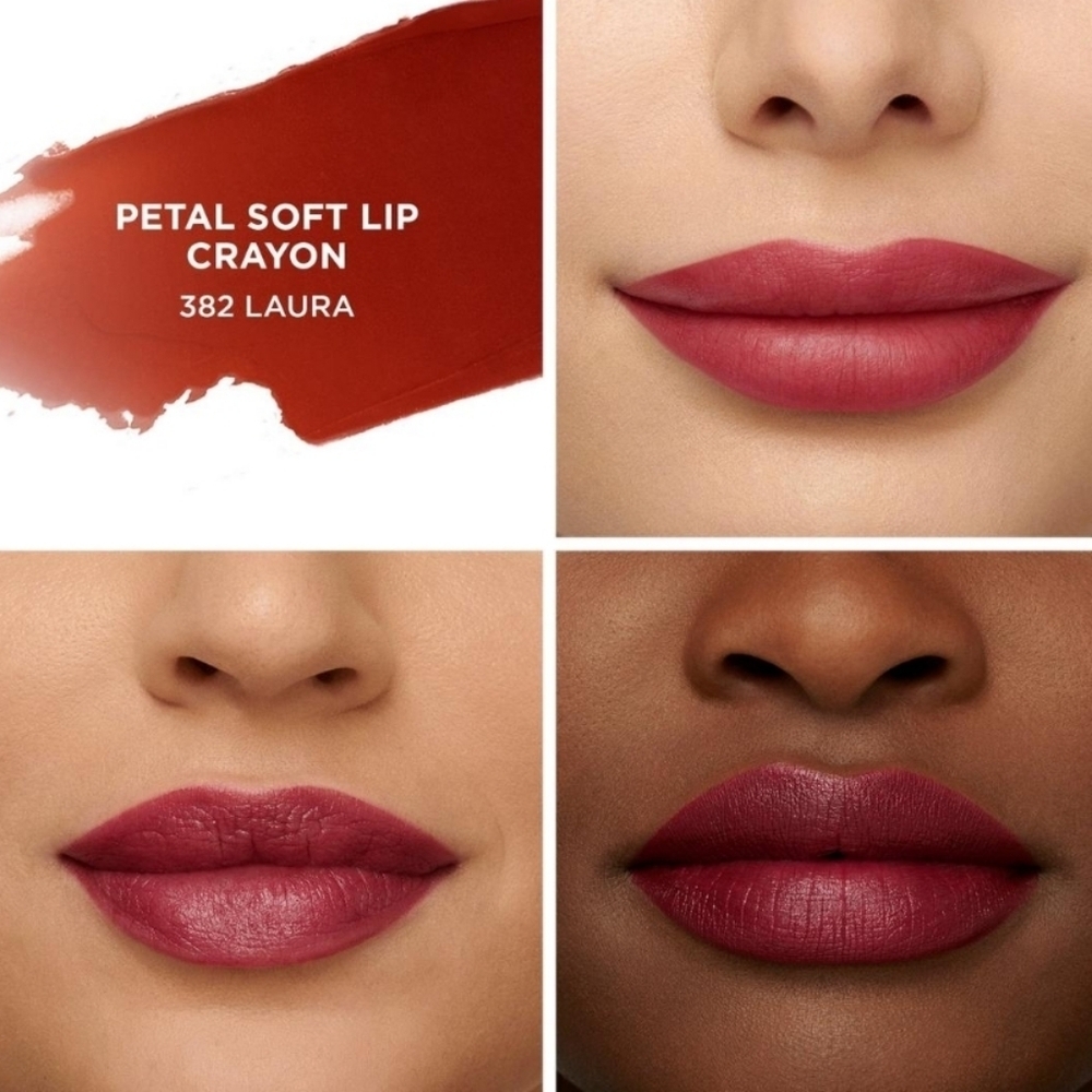 Laura Mercier Petal Soft Lipstick Crayon: Laura (382 Plum Red), .07oz (FS), NIB - Picture 3 of 4